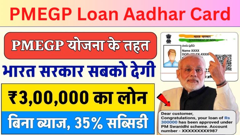 PMEGP Loan Aadhar Card Se: 3 लाख तक लोन लो, 35% माफ़ करेगी सरकार, आवेदन फॉर्म भरना शुरू